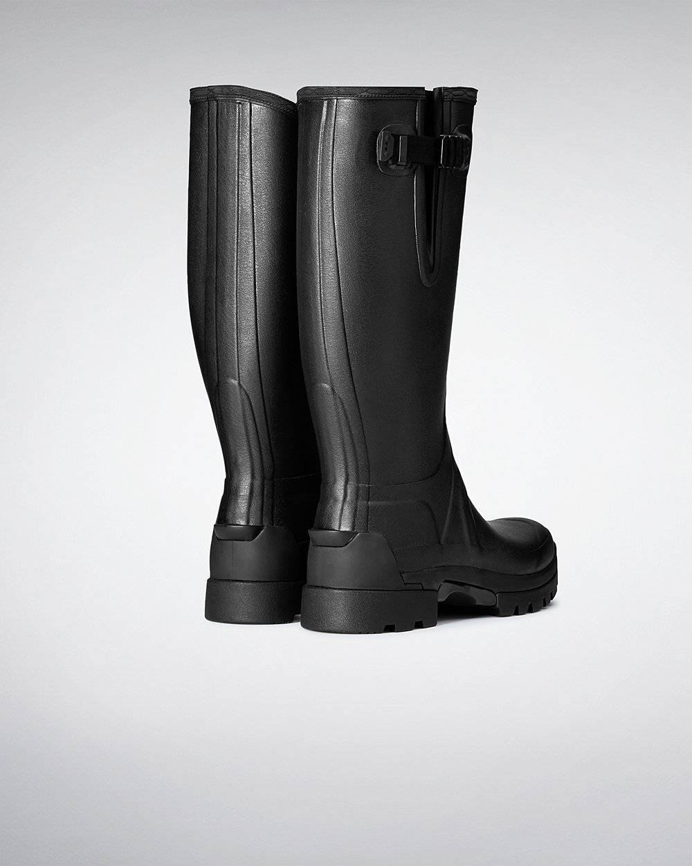 Mens Hunter Tall Rain Boots Black - Balmoral Adjustable 3Mm Neoprene - 7342516-SP